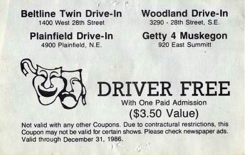 Plainfield Drive-In Theatre - PASS FROM GREG T